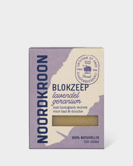 Blokzeep lavendel & geranium - 150 gr